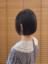 オーガニックエコ 川越(organic+eco)&nbsp;10代20代かわいい切りっぱなしボブカット　ブリーチなしカラー