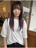 ぱっつん前髪/レイヤー/縮毛矯正/髪質改善/ロング