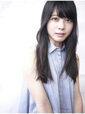 大人かわいいとにかくナチュラルロングヘア
