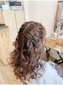 編み込みリボンヘアアレンジ【ヘアセット　立川/立川南/八王子】