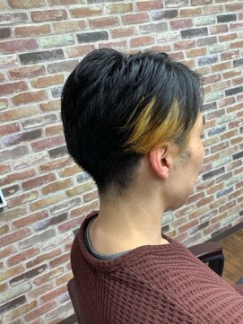 ストロー 小田原店(Straw) メンズポイントカラー◎大人刈り上げ