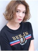 ナチュラルウェーブボブ