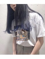 ガーランドウメダ(Garland umeda)&nbsp;毛先カラーネイビー