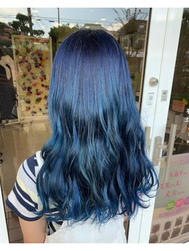 リラシー ヘアーアンドビューティー 龍ケ崎店(RELASY hair&beauty) 大人スカイブルー【イルミナカラー龍ケ崎】