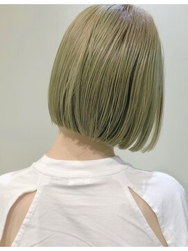 パーク(PAAQ) 【PAAQ田中】ライトグリーンカラーボブ