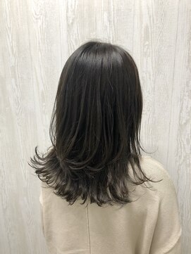 テーラヘアー 木更津本店(TELA HAIR) レイヤー×カーキアッシュ【TELA HAIR木更津】