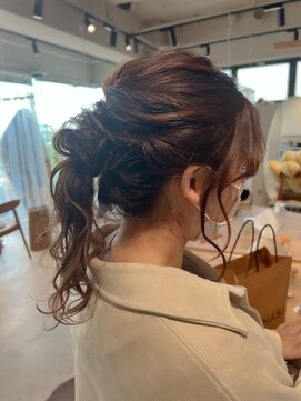 ユミリーバイルコル(umily by RuCOR.) お呼ばれヘア/デザインカラー/アースカラー/ハイライト