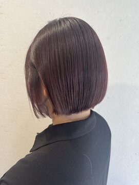 エヌプラス(N+) 黒髪グラデヘアーオリーブグレー小顔に見せるヘアココアベージュ