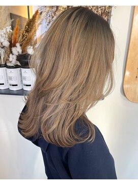 ブルーアンドカンパニー(BLUE&Co.) レイヤー/ベージュ