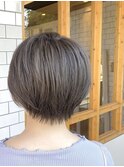 ショート×グレージュ
