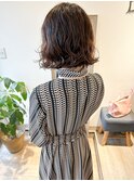 *高塚*ボブパーマくせ毛風コテ巻き風パーマグレージュカラー