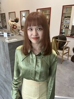 タップ(TAP)&nbsp;金沢美容室　TAP タップ　金沢オレンジブラウンカラー