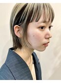 前上がりボブ☆アンブレラカラー
