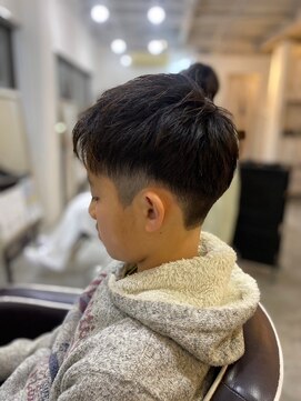 ソイクフ 四条大宮店(SOY-KUFU) 【soy-kufu】MEN'S HAIRマッシュショートアッシュブラック