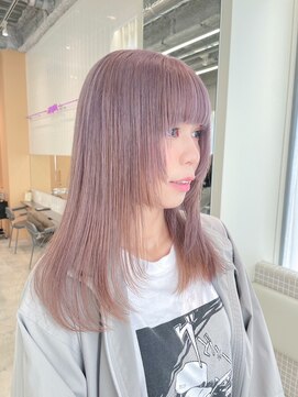 ユーリ(JUURI) ラベンダーベージュ / レイヤーカット/ブリーチカラー