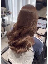 ソヨン 栄2号店(SOYON)&nbsp;黒髪/グレーベージュ/レイヤーロング/前髪パーマ/髪質改善
