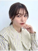 【Thema_下北沢】結びボブ×インナーカラー_大人ガーリー