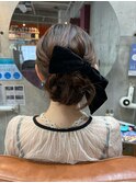 ☆結婚式お呼ばれヘアアレンジ/ゆるふわシニョン☆