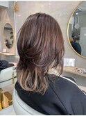 美髪のススメ髪質改善切りっぱなしボブピンクブラウン