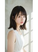 清楚な印象の愛されヘアスタイル　ミディアム×ダーク