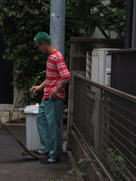 リブロ 三軒茶屋(LIBRO) ストリート系×グリーンヘア