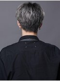 パールシルバーで魅せるナチュラル韓流ショート