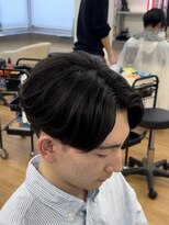 ビカムメンズヘアー 栄店(become men's hair)&nbsp;センターパートニュアンスパーマ曲がる縮毛矯正名古屋栄