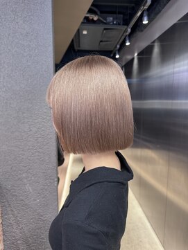 ペレ 栄店(PELE) ホワイトグレージュ/デジタルパーマ/チェリーブラウン/栄