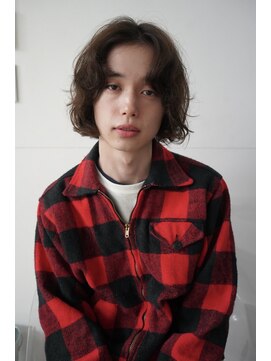 繭 メンズボブパーマ