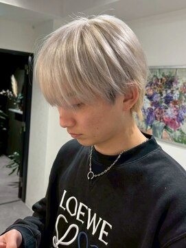 シエラ 南船場(CIERA.) ツーブロックフェザーパーマアップバングソフトモヒカン