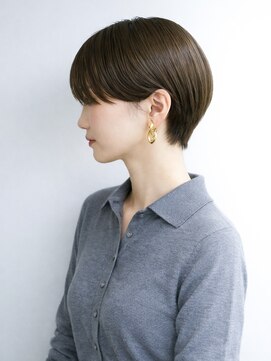 キビト(kibito) ダークブラウンアッシュ大人ショート丸みショート