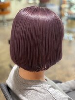 お～るうぇいず(always)&nbsp;ケアブリーチ大人可愛いパープルカラーミディアムボブ10代20代