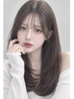 髪質改善サロン WE BE PARSLEY atre 川越店【ウィービーパセリアトレ】&nbsp;結んでも可愛い】韓国風顔周りレイヤー×透明感オリーブベージュ