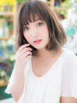 カバーヘア イヴ 戸頭店(COVER HAIR EVE)&nbsp;*EVE戸頭*斜めバング×とろみカール愛されふわミディa