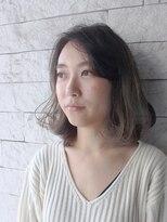 スロープ 新検見川店 (Hair Design Slope)&nbsp;ふんわりボブ×グレージュハイライト