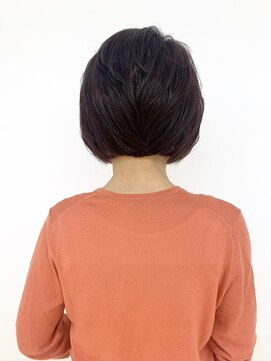 クオリス 上板橋店(QUALIS) 50代60代☆大人ボブ/ピンクブラウン/前下がり/丸み/白髪染め