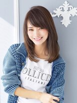 ダークアッシュストカール髪質改善ハイライトカラー濡髪　用賀