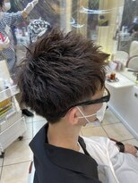 クオリス 上板橋店(QUALIS) モテ髪束感ツーブロショート【無造作ツーブロ刈り上げ】