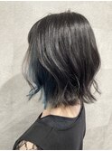 インナーカラーネイビーブルー
