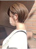 36【katachi 高橋】 首元細見えショート*秋色マロンベージュ36