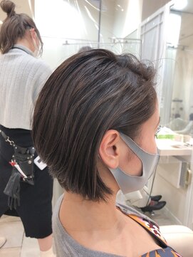 サイン(SIGN) 【前髪なし大人耳かけショートボブ】30代40代50代/江渡裕司/ボブ