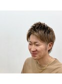 ツーブロック アップバングショート