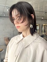 スクリーンギンザメゾン 銀座(SCREEN GINZA MAISON.)&nbsp;黒髪カタログ/クラゲヘアー/オリーブグレー/銀座