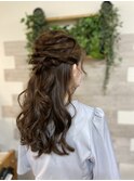ハーフアップロングアレンジ【ヘアアレンジ/立川/立川】