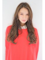 ガリカ 横浜(Gallica) 大人かわいいフェミニンロングゆるふわウェーブかき上げ前髪