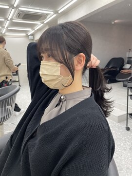 ロンド マーレ 天神大名店(Lond mare) イメチェン/チェリーブラウン/フェミニン/ダークアッシュ/束感