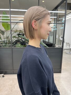 アンドスタイル(&style) 【大名店 江藤】ホワイトグレージュ ケアブリーチカラー