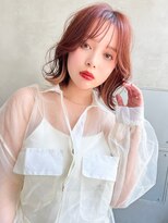 表参道roijir くびれボブ×ピンクアッシュ