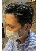 七三オールバックパーマ『結婚相談所、婚活、メンズ専門、男性
