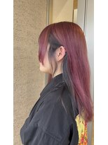 ジェリカヘアー サンフラワー通り(Jlica hair) CASSIS RED × INNER BLACK